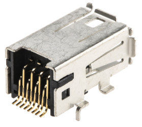 Złącze Mini we/wy, Żeński, Termoplastyczny