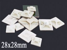 Podstawka samoprzylepna 28mm/28mm biała