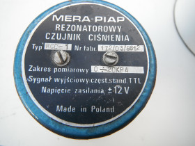Rezonatorowy czujnik ciśnienia RCC-1 Mera Piap 0-20 KPa