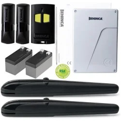 Zestaw Beninca KBOB2124DK.P TURBO 24V do 4m bram dwuskrzydłowych + akumulatory