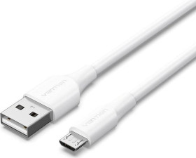 Kabel microUSB wt/wt USB-A 1m biały
