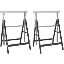 Sealey FDT32 Fold Down Telescopic Trestle 200kg Capacity - Pair