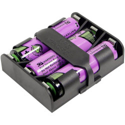 MPD BK-1280-piece6 Battery Tray 3x AA Solder Lug 60x48x17mm Robust Holder