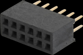 10120654 socket connector 1,27mm 2x6 straight