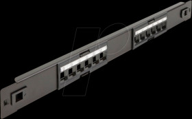 66821 19" Keystone Patch Panel 12 Port tool free