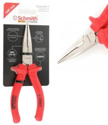 Szczypce proste wydłużone 160mm izolowane 1000V szczypce telefoniczne Schmith