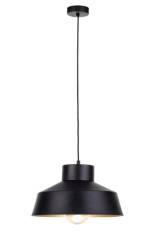 Lampa wisząca nowoczesna 1xE27 MOON BLACK/GOLD