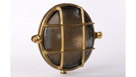 Oprawa Mosiężna Bulaj Mały A66, E14, 40W, Klosz Przeźroczysty-Szkło, Ip64,...