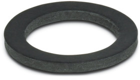 Flat seal, M10, (W x H) 17 x 1.6 mm, NBR, black, for IP68, 3241159
