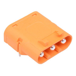 LCC40PW-M Male 3-Pin Silver Plated PCB Connector 30A AMASS