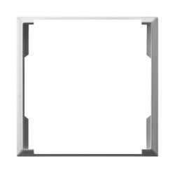 ARIA Ramka ozdobna do gniazd podwójnych do ramek srebrny RO-4U/18