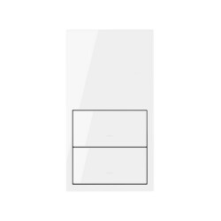 Simon 100 panel 2-krotny biały IP20