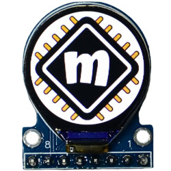 Okrągły Wyświetlacz TFT 0,71" GC9D01 160x160px SPI niebieski