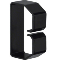 tehalit.BA6 Klamra do przewodów 40x60 czarny B400603 HAGER