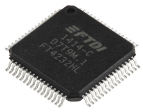 FTDI Chip Sterownik IC FT4232HL-REEL Powierzchnia LQFP 12.58 Mbps I2C, SPI, USB, UART 1.98 V 64-pinowy