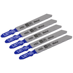 Sealey SJBT118G Jigsaw Blade Metal 75mm 32tpi - Pack of 5