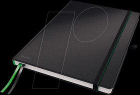 44720095 Leitz notebook A4 ruled hardcover, black