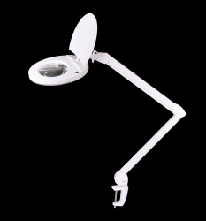 8W 6500K LED Workshop Lamp with 5" (127 mm) Magnifying Glass