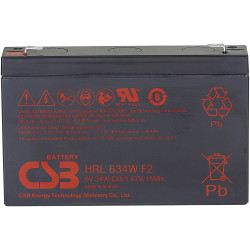 CSB HR1224WF2F1 VRLA Battery 12V 5.8Ah AGM Low Weight High Performance