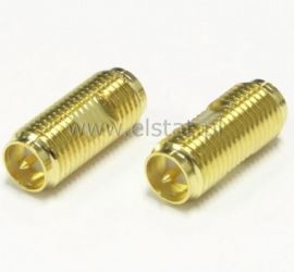 Złącze GN-GN RSMA męskie gniazdo ( beczka ) GOLD