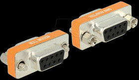 65570 Sub-D 9-pin socket/socket null modem adapter