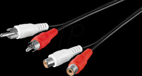50027 RCA cable, stereo extension cable, 5 m