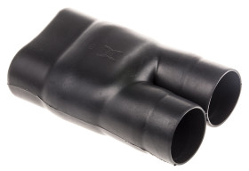 Połączenie Y, 2-palczasta, Czarny, materiał: Elastomer odporny na płyny, 38.6mm,TE Connectivity