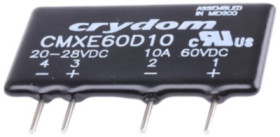 Solid state relay, 200 VDC, 20-28 VDC, 3 A, PCB mounting, CMXE200D3