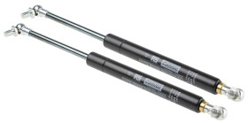 Siłownik gazowy, dł. skoku 100.0mm, materiał Stal 650N ‎‎Łącze kuli i gniazda, łącze końcowe , Camloc