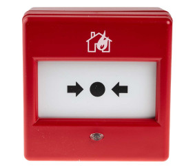 Ostrzegacz zbijanej szybki alarmowej Szkło W budynkach Czerwony Ostrzegacz pożarowy