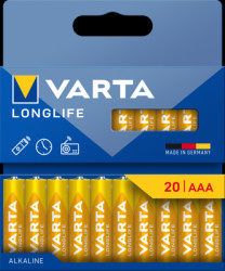 Alkali manganese-battery, 1.5 V, LR03, AAA, round cell, surface contact, 04103 101 720