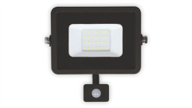 Naświetlacz Led Plati 20W 1400Lm 3000K Ip44 Czarny Czujnik Lfl104s