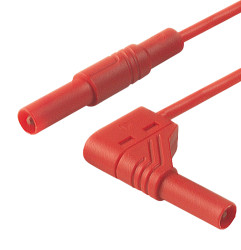 934084101, PVC, 16A, 1000V ac/dc, kolor: Czerwony, dł. 2m, -15 → +70°C, Hirschmann Test & Measurement