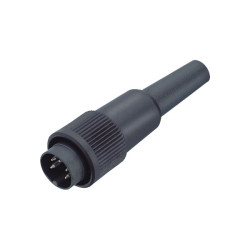 Binder 99-0617-00-06 Male 4-6mm Cable Mnt 6 Pin with Solder Termination