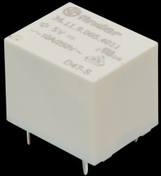 36.11.9.005.4011 Finder sub-miniature relay, 1xUM, 250 V 10 A, 5 V