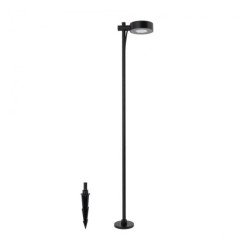 Lampa stojąca wbijana 100cm TESSA LED 7W czarna IP54 aluminium 11541 Nowodvorski