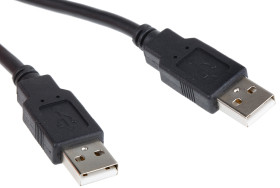Kabel USB Złącze A USB A Złącze B USB A dł. 1.8m Przewód USB USB 2.0 kolor: Czarny