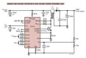 High Voltage Capacitor Charger Controller with Regulation