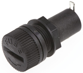 Oprawa bezpiecznikowa montowana w tablicach Montaż panelowy rozmiar: 5 x 20mm 6.3A 250V ac Eaton