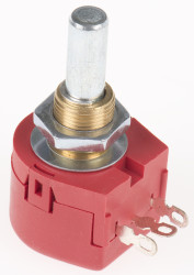 Potencjometr 25Ω typ Obrotowy TE Connectivity średnica wału 6,35 mm 1W długość wału 15mm Montaż panelowy