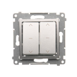 SIMON54 srebrny mat. DZW2.01/43 Łącznik żal. podw.