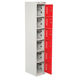 Armorgard PWS6 PowerStation&#x2122; 6 Door Charging Locker 300 x 450 x 1800mm