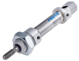 Siłownik pneumatyczny skok: 15mm Festo Ø 12mm dwustronnego działania Action 120mm Elastomer DSNU-12-15-P-A M5