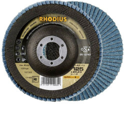 Rhodius 210483 LSZ F3 Flap Disc 125mm 22.23mm Bore Stainless Steel 1 piece