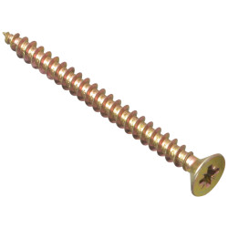 ForgeFix MPS660Y Multi-Purpose Pozi Screw CSK ST ZYP 6.0 x 60mm Box 100