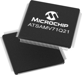 Mikrokontroler Microchip ATSAM LQFP 64-pinowy Montaż powierzchniowy ARM Cortex M7 2048 Kb 32bit 300MHz Flash
