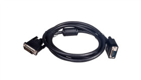 Kabel Adapter Dvi-I Dual Link Typ Dvi-I(24+5)/Vga, M/M Czarny 2M Ak-320300-020-S