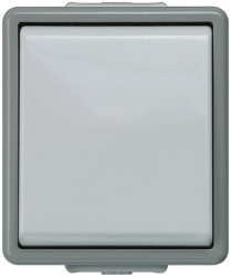Przełącznik świateł, 10A Szary Dźwignia, 250V 1, 1-przyciskowy, 1-biegunowy, IP44 DELTA DELTA, Siemens