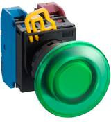 Idec YW1L-M4E10Q4R Przycisk podświetlany 1 przycisk czarno-czerwony 1 szt.