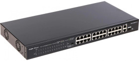 Switch PoE Rack 19” RG-ES126S-P-V2 26xFE 24xPoE 2xUplink 1xSFP